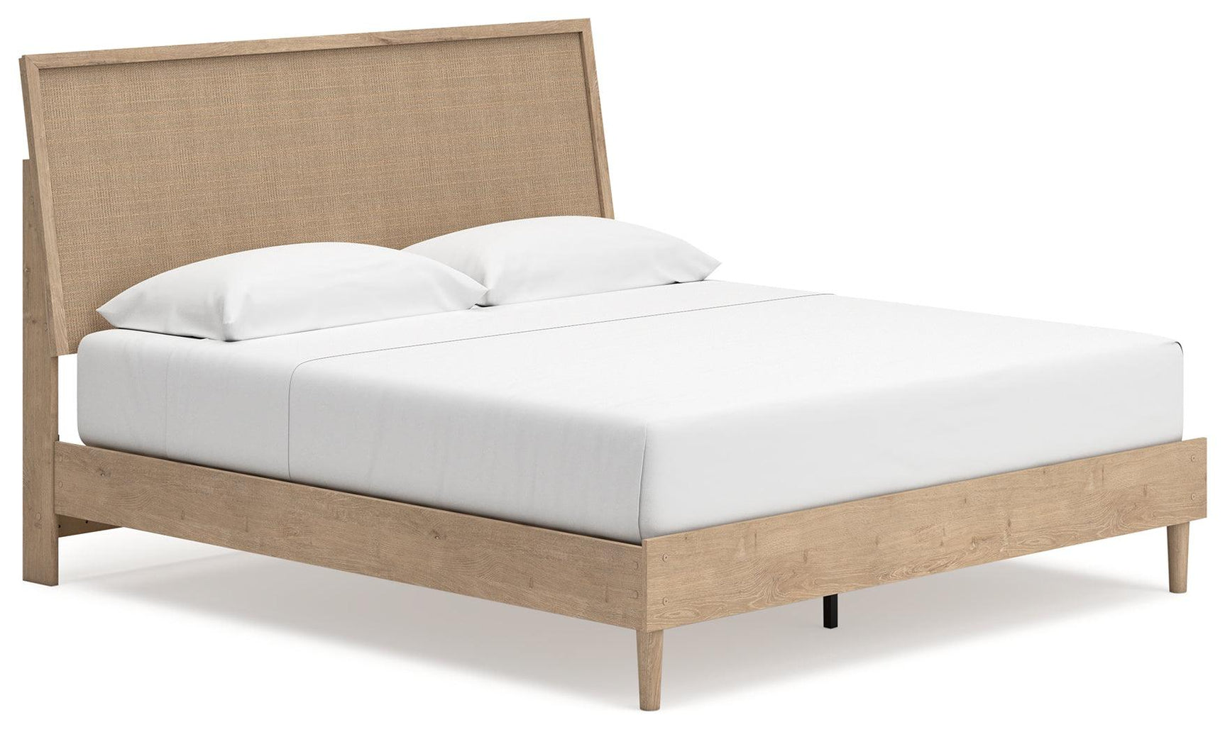 Cielden Two-Tone King Panel Bed side angle