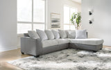 Clairette Court Alloy Chenille 2-Piece Sectional with Chaise from Decor Furniture