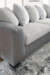 Clairette Court Alloy Chenille 2-Piece Sectional with Chaise detail view