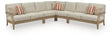 Clare View Beige 5-Piece Outdoor Sectional from Decor Furniture