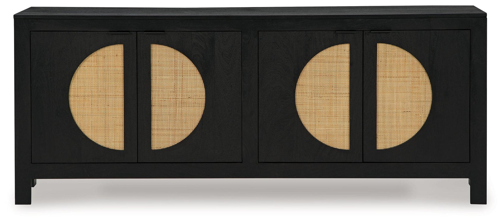 Cliffiings Black/natural Accent Cabinet - Ella Furniture