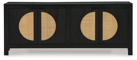 Interior shelving of Cliffiings Cabinet with open doors