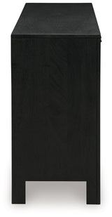 Cliffiings Black/natural Accent Cabinet - Ella Furniture