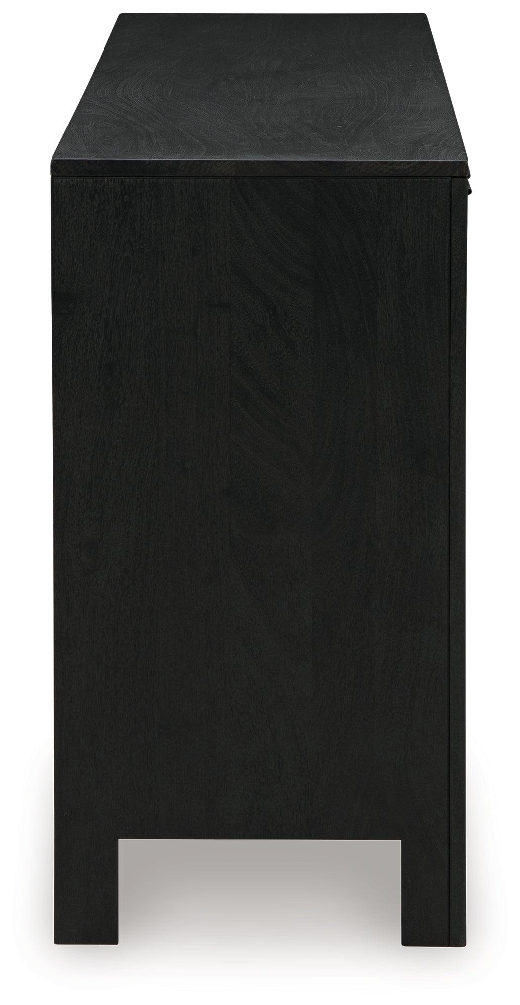 Cliffiings Black/natural Accent Cabinet - Ella Furniture