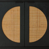 Cliffiings Black/natural Accent Cabinet - Ella Furniture