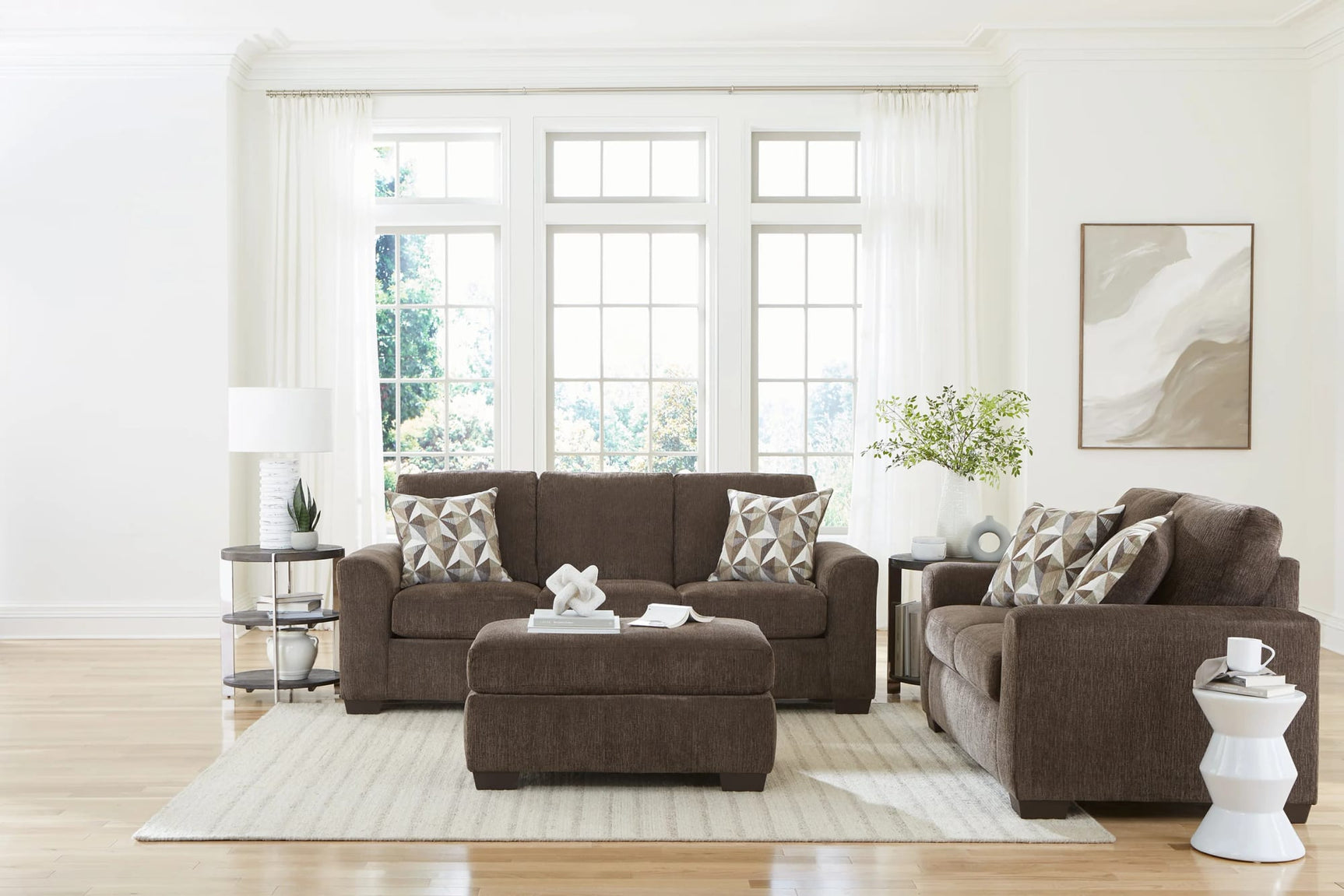 Cognac Nutmeg Sofa & Loveseat Set from Decor Furniture