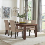 main view of Coleman Rustic Golden Brown Rectangular Dining Room Set dining room furniture