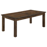 room view of Coleman Rustic Golden Brown Rectangular Dining Room Set dining room furniture