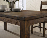 main view of Coleman Rustic Golden Brown Rectangular Dining Room Set dining room furniture