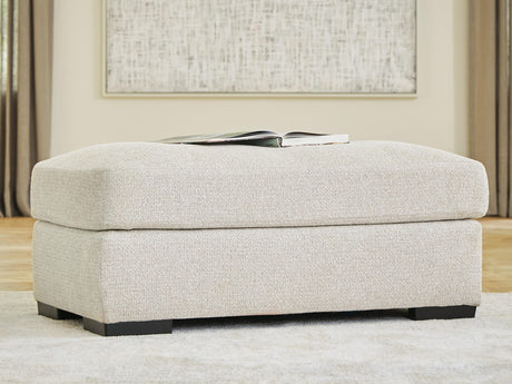 Conlee-Pike Linen Chenille Ottoman from Decor Furniture
