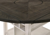 Conner Chalk Gray Oval Counter Height Dining Set chair side