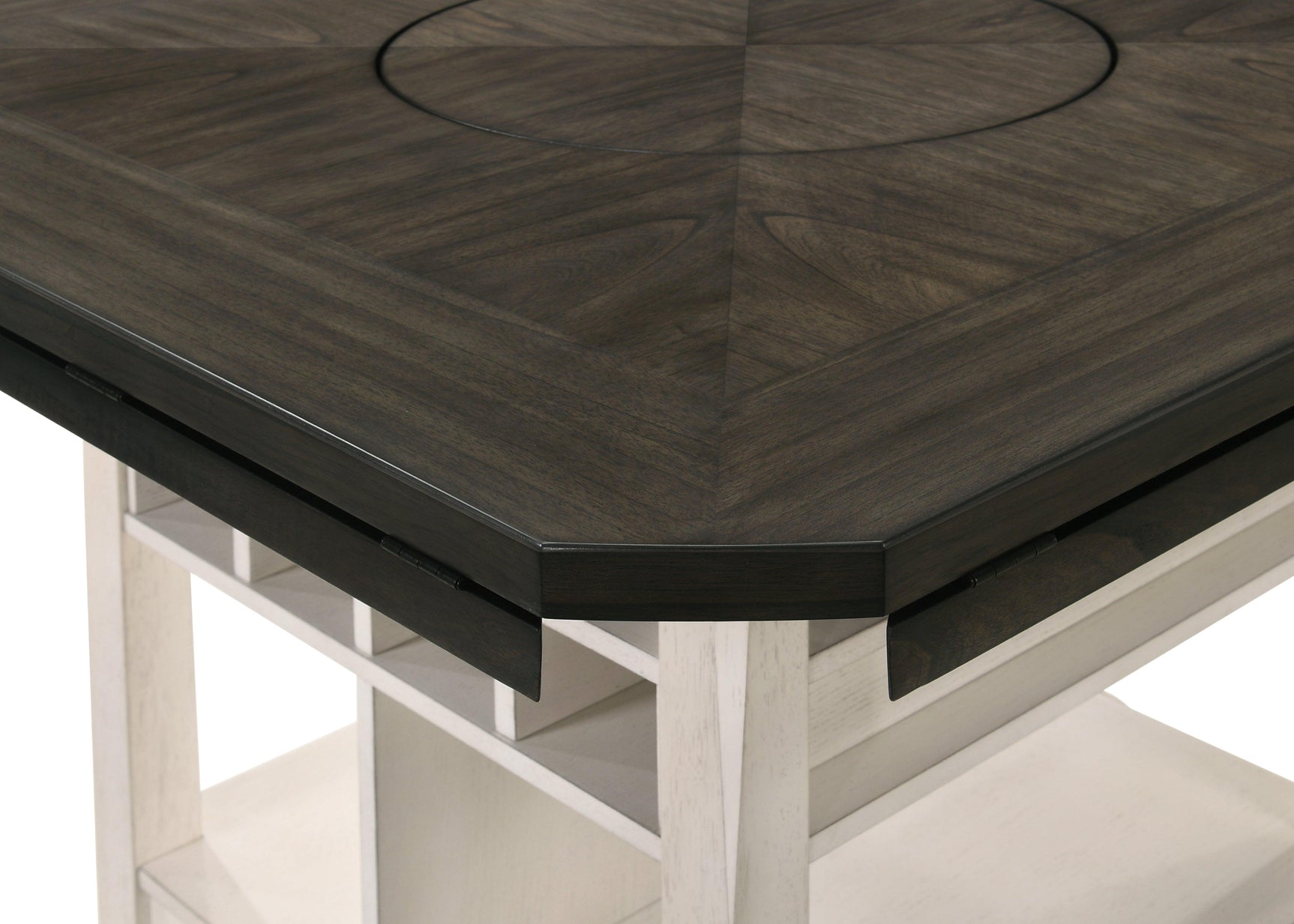 Conner Chalk Gray Oval Counter Height Dining Set cushion close-up
