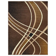 Contempo 42 5x7 Foot Chocolate Area Rug from Decor Furniture