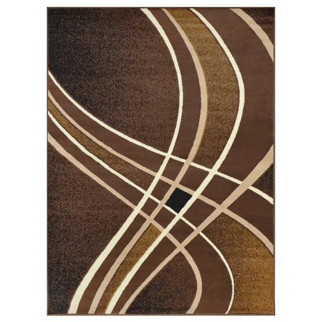 Contempo 42 5x7 Foot Chocolate Area Rug from Decor Furniture