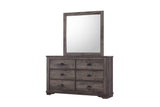 Media console with wood and engineered wood legs