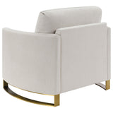 Main front view with cushions on Corliss sofa set