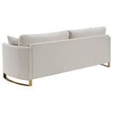 Corliss 3-Piece Sofa Set Beige, main view from front