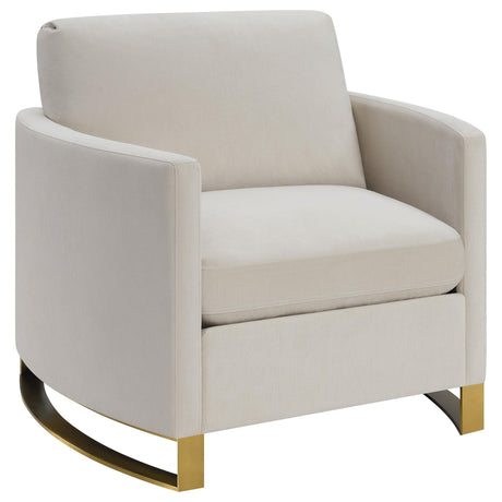 Side angle showing sofa cushions and arms