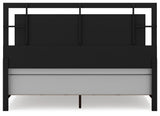 Corner view of Covetown King Panel Bed