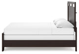 Covetown King Panel Bed headboard and footboard angle