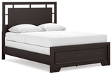 Covetown bed floating panel headboard detail