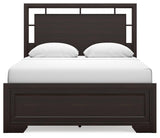 Close-up of dark brown wood finish