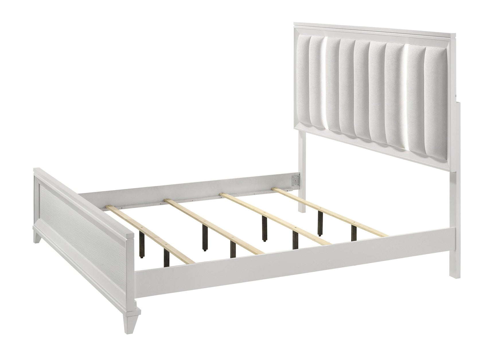 Cressida White Modern Contemporary Solid Wood 5-Drawers Chest - Ella Furniture