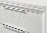 Cressida White Modern Contemporary Solid Wood 5-Drawers Chest - Ella Furniture
