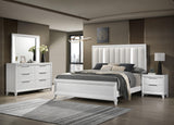 Cressida White Modern Contemporary Solid Wood 5-Drawers Chest - Ella Furniture