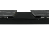 Top view of Crestmont grey faux marble table