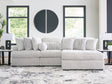 Cuddle Plush Arctic Chenille,Velvet 3-Piece Sectional with Chaise - image 1