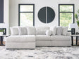 Cuddle Plush Arctic Chenille,Velvet 3-Piece Sectional with Chaise - image 1