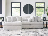 Cuddle Plush Arctic Chenille,Velvet 3-Piece Sectional with Chaise - image 1