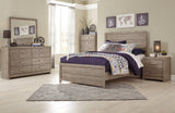 main view of Culverbach Gray Panel Bedroom Set bed