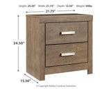 main view of Culverbach Gray Panel Bedroom Set bed
