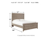 main view of Culverbach Gray Panel Bedroom Set bed