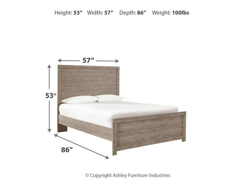 Main view of Culverbach Gray Panel Bedroom Set bed