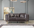 Santana Smoke Velvet Loveseat from Decor Furniture