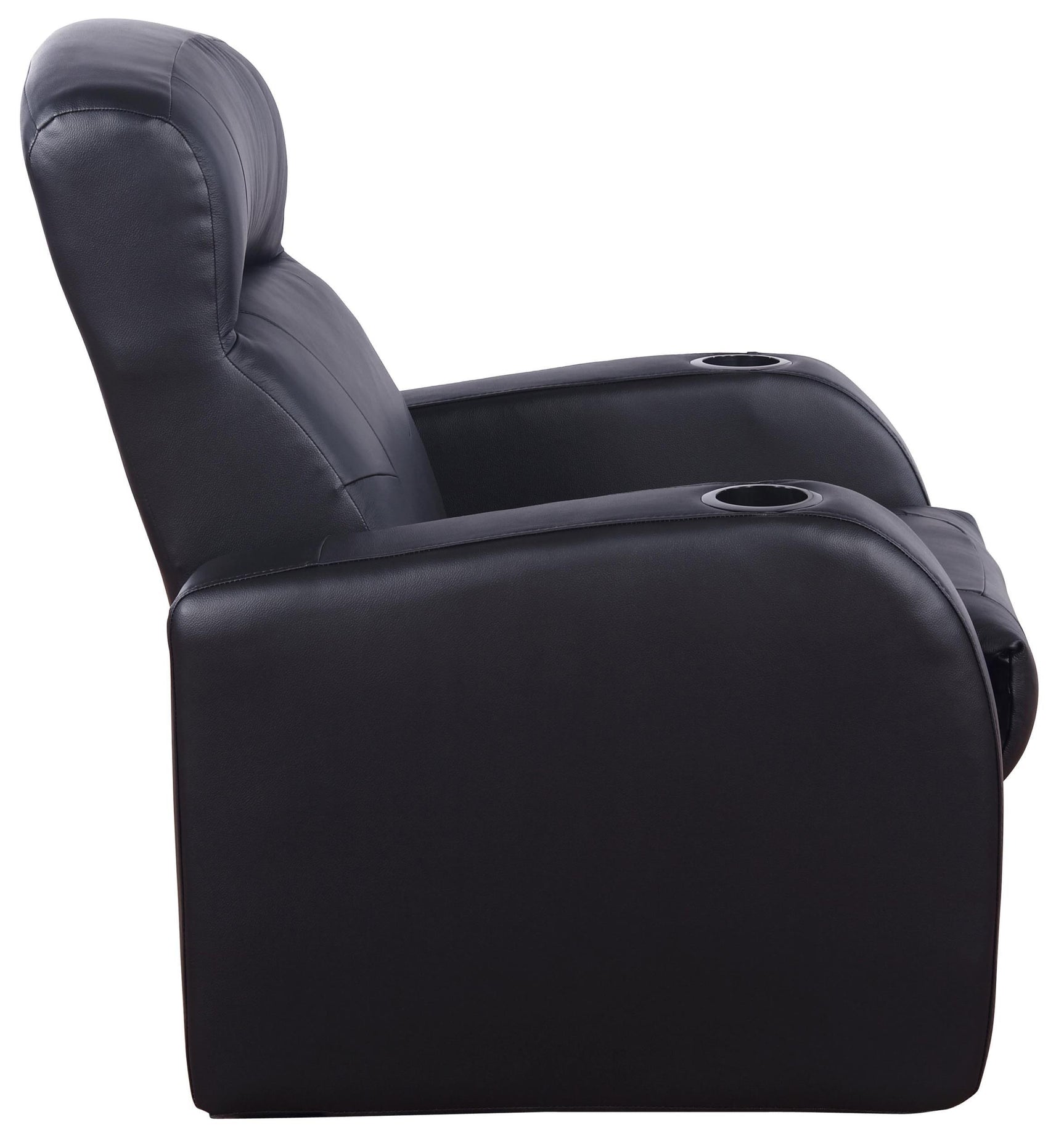 Optional center console storage in Cyrus theater seating