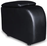 Recliner mechanism detail on Cyrus home theater chair