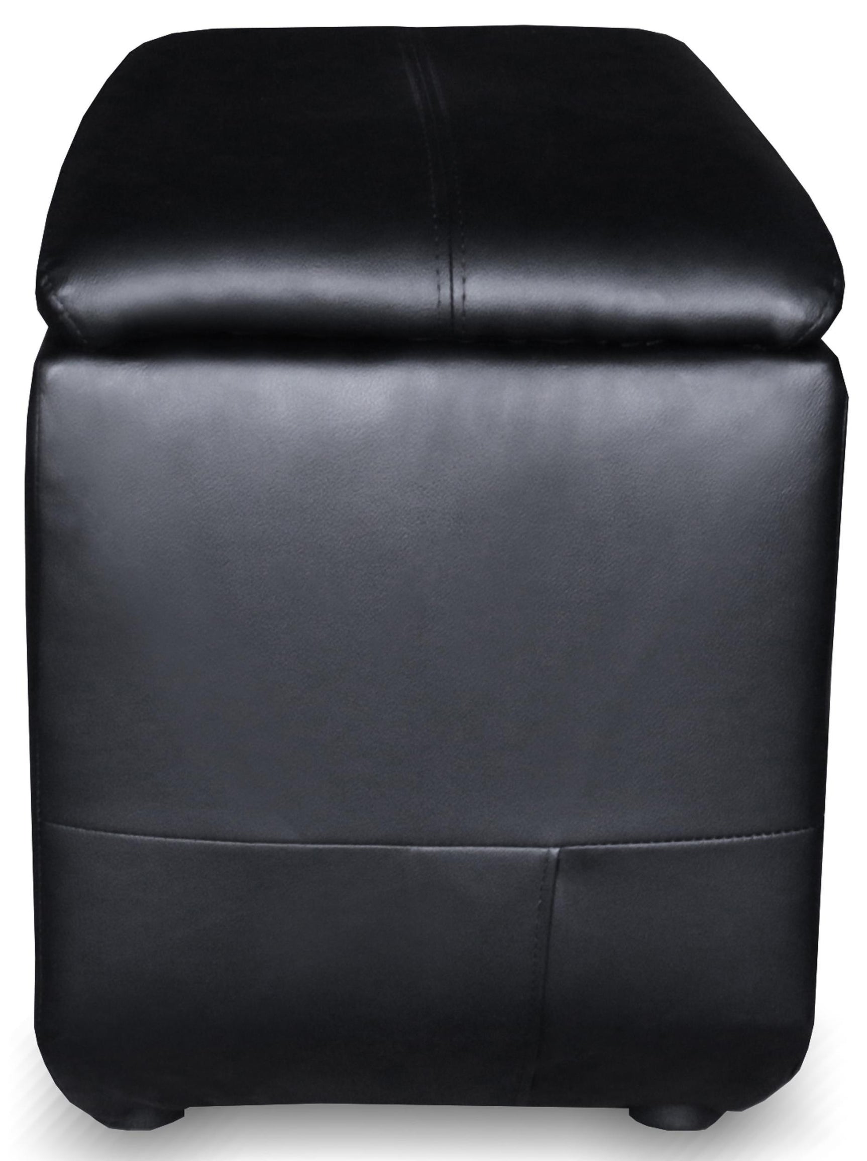 Console fitting between two theater recliners