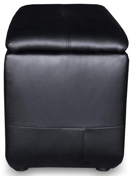 Console fitting between two theater recliners