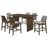 Decker 7-piece 70-inch Counter Height Dining Set in Grey and Walnut — product image 2