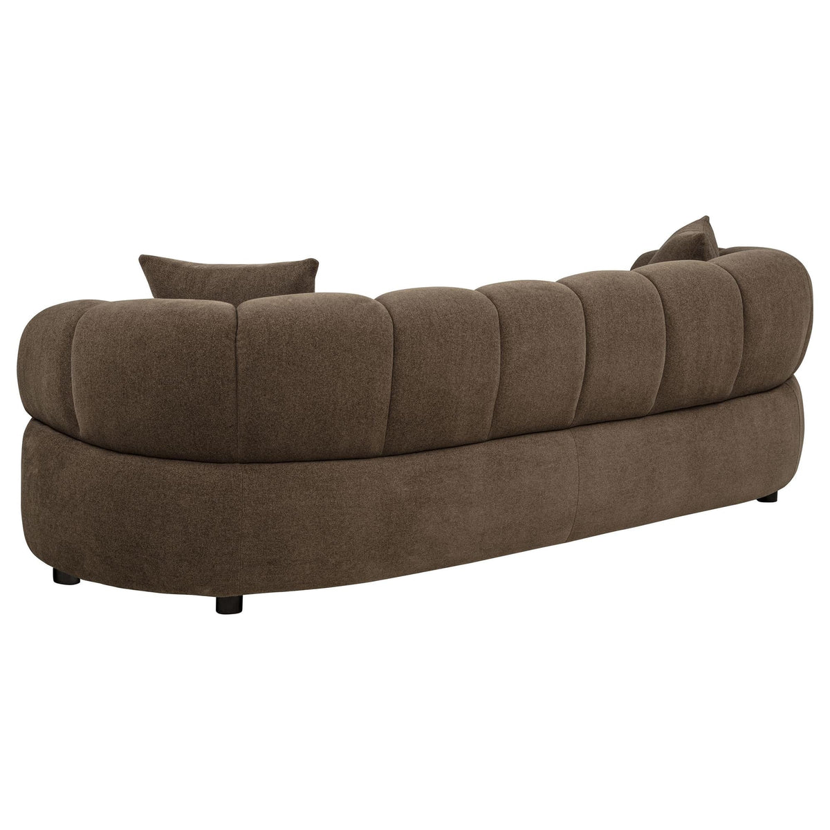 Casarin Brown Fabric Channel-Back Sofa — product image 5