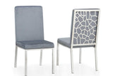 Black velvet Mimi dining chair with gold legs