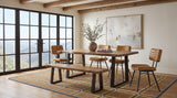 Selwyn Live Edge Solid Wood Dining Bench Light Sheesham — product image 7