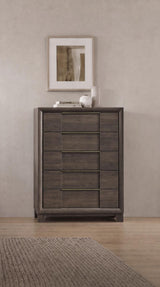 Farre 5-Drawer Chest of Drawers Dark Brown — product image 2