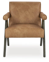 Goda Caramel Accent Chair — front view
