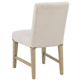 Naser Parsons Side Chair Set of 2 in Beige and Light Oak — product image 7