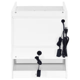 Furda White High Gloss 2-Drawer LED Nightstand with Speaker — product image 7